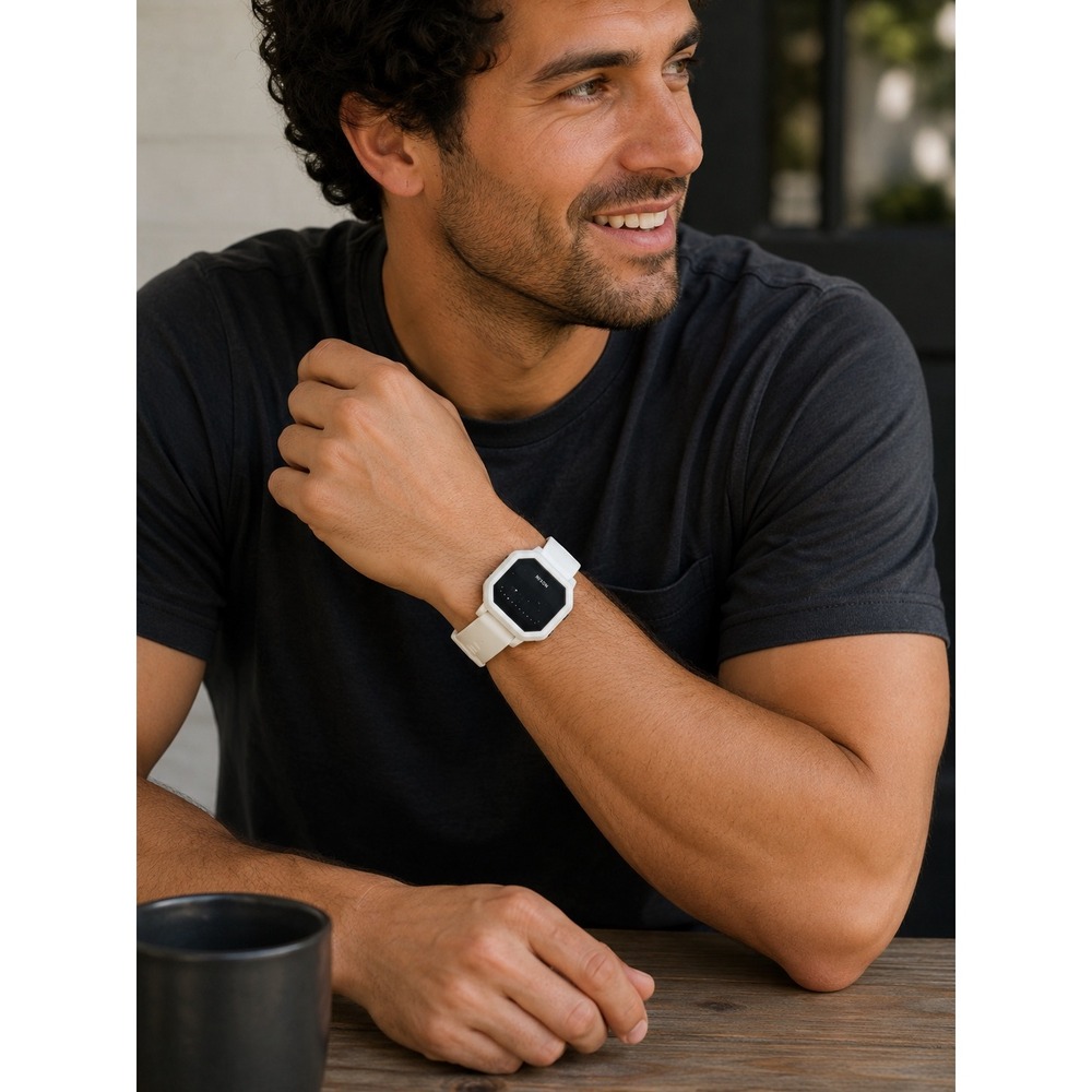 Nixon The Siren Tropical Gangster Digital Watch (White) Needs Battery